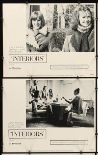 1f306 INTERIORS 8 LCs '78 Diane Keaton, Mary Beth Hurt, E.G. Marshall, directed by Woody Allen!