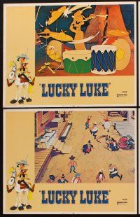 1f350 LUCKY LUKE 8 LCs '72 Daisy Town, great western cowboy cartoon images!