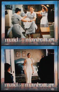 1f356 MAID IN MANHATTAN 8 LCs '02 Jennifer Lopez, Ralph Fiennes & Natasha Richardson in New York!