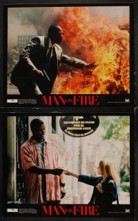 1f358 MAN ON FIRE 8 LCs '04 Christopher Walken, Denzel Washington & Dakota Fanning!