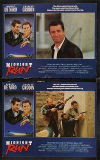 1f369 MIDNIGHT RUN 8 LCs '88 Robert De Niro with Charles Grodin who stole $15 million!