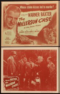 1f370 MILLERSON CASE 8 LCs '47 stolen kisses led to murder, Warner Baxter as the Crime Doctor!