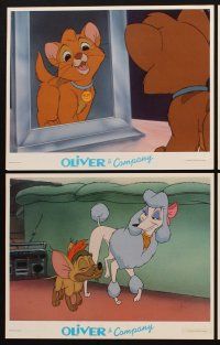 1f644 OLIVER & COMPANY 7 LCs '88 cartoon images of Walt Disney cats & dogs in New York City!