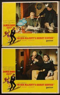 1f405 ON HER MAJESTY'S SECRET SERVICE 8 LCs '70 George Lazenby as James Bond, Telly Savalas!