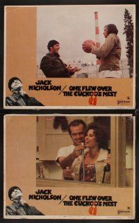 1f407 ONE FLEW OVER THE CUCKOO'S NEST 8 LCs '75 Jack Nicholson & Will Sampson, Forman classic