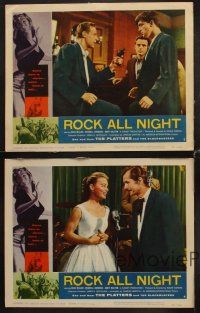 1f809 ROCK ALL NIGHT 4 LCs '57 some have to dance... some to kill, rock & roll, Roger Corman!