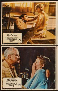 1f458 ROSEMARY'S BABY 8 LCs '68 Mia Farrow & John Cassavetes, directed by Roman Polanski!