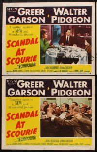 1f877 SCANDAL AT SCOURIE 3 LCs '53 pretty Greer Garson & Walter Pidgeon in fight!