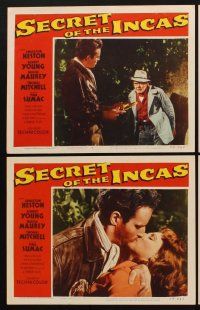 1f473 SECRET OF THE INCAS 8 LCs '54 Robert Young & sexy Nicole Maurey in South America!