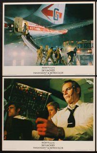 1f489 SKYJACKED 8 LCs '72 airline pilot Charlton Heston, sexy Yvette Mimieux, James Brolin
