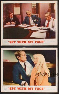 1f814 SPY WITH MY FACE complete set of 4 LCs '66 Robert Vaughn, Man from UNCLE, sexy Sharon Farrell