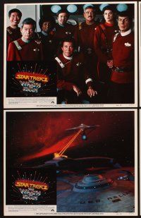 1f504 STAR TREK II 8 LCs '82 The Wrath of Khan, William Shatner, Ricardo Montalban, sci-fi sequel!