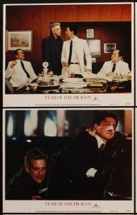 1f718 YEAR OF THE DRAGON 6 LCs '85 Mickey Rourke, Michael Cimino Asian crime thriller!
