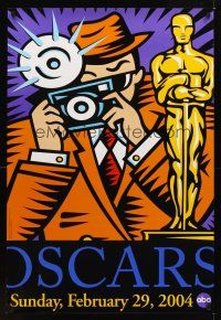 1g001 76TH ANNUAL ACADEMY AWARDS DS TV 1sh '04 great art of photographer & Oscar!