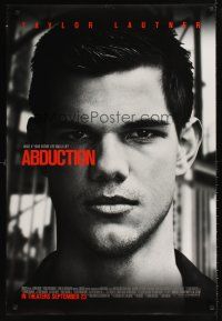 1g014 ABDUCTION advance DS 1sh '11 John Singleton directed, cool portrait of Taylor Lautner!