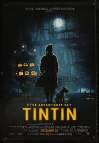 1g021 ADVENTURES OF TINTIN teaser DS 1sh '11 Spielberg's version of the Belgian comic!