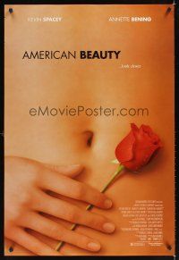 1g039 AMERICAN BEAUTY DS 1sh '99 Sam Mendes Academy Award winner, sexy close up image!