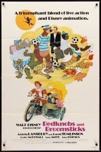 1g074 BEDKNOBS & BROOMSTICKS 1sh R79 Walt Disney, Angela Lansbury, great cartoon art!