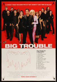 1g078 BIG TROUBLE red advance DS 1sh '02 Tim Allen, Rene Russo, Stanley Tucci & Tom Sizemore