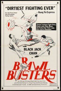 1g104 BRAWL BUSTERS 1sh '81 Sadae Tong Ui-Moon, martial arts kung fu, those turkeys fight dirty!