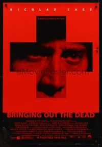 1g105 BRINGING OUT THE DEAD advance DS 1sh '99 paramedic Nicolas Cage, Arquette, Martin Scorsese!