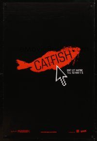 1g118 CATFISH teaser DS 1sh '10 cool artwork, don't let anyone tell you what it is!