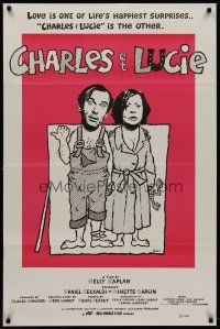 1g124 CHARLES & LUCIE 1sh '80 Nelly Kaplan's Charles et Lucie, wacky art!