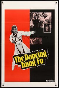 1g159 DANCING KUNG-FU teaser 1sh '78 Joseph Kuo's Gui Ma Da Xia, Lung Sze Ma in martial arts action