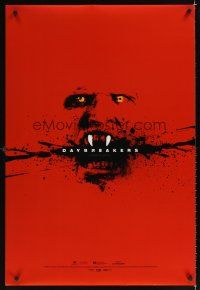 1g171 DAYBREAKERS teaser DS 1sh '09 Ethan Hawke, Sam Neill, creepy vampire art!