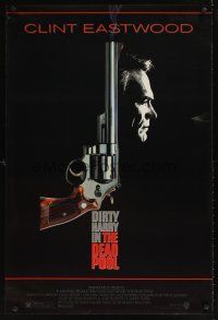 1g173 DEAD POOL 1sh '88 Clint Eastwood as tough cop Dirty Harry, cool smoking gun image!