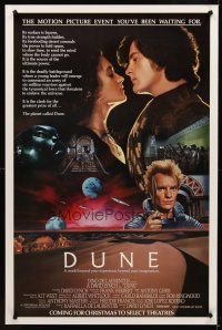 1g210 DUNE advance 1sh '84 David Lynch sci-fi epic, image of Kyle MacLachlan, Sting with knife!