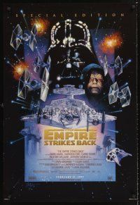 1g222 EMPIRE STRIKES BACK advance style C 1sh R97 George Lucas sci-fi epic, great art by Struzan!