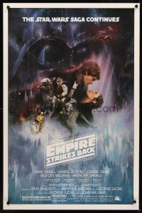 1g218 EMPIRE STRIKES BACK 1sh '80 Lucas, classic Gone With The Wind style art by Roger Kastel!