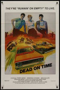 1g246 FAST LANE FEVER 1sh '84 Terry Serio, cool racing artwork, Dead On Time!