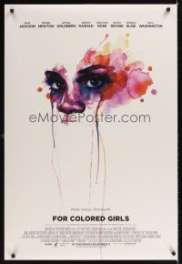 1g264 FOR COLORED GIRLS advance DS 1sh '10 Janet Jackson, Thandie Newton, cool artwork!