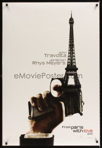 1g276 FROM PARIS WITH LOVE teaser DS 1sh '10 Pierre Morel, John Travolta, Eiffel Tower gun!