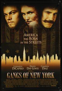 1g283 GANGS OF NEW YORK DS 1sh '02 Scorsese, Leonardo DiCaprio, Cameron Diaz, Daniel Day-Lewis