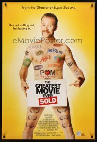1g299 GREATEST MOVIE EVER SOLD 1sh '11 he's not selling out, he's buying in!