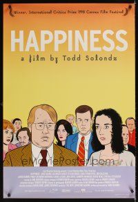 1g305 HAPPINESS 1sh '98 Todd Solondz black comedy, art of Philip Seymour Hoffman!