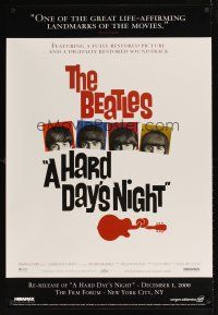 1g307 HARD DAY'S NIGHT 1sh R00 great image of The Beatles, rock & roll classic!