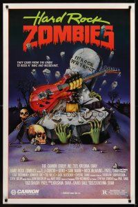 1g309 HARD ROCK ZOMBIES 1sh '84 wild art, they came from the grave to rock n' rave & misbehave