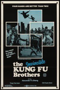 1g372 INVINCIBLE KUNG-FU BROTHERS 1sh '76 Cheh Chang, four hands are better than two!