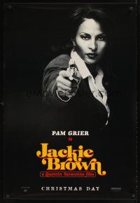 1g382 JACKIE BROWN teaser 1sh '97 Quentin Tarantino, great image of Pam Grier!