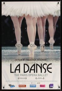 1g404 LA DANSE: THE PARIS OPERA BALLET 1sh '09 Frederick Wiseman, image of ballet dancers!