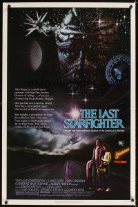 1g411 LAST STARFIGHTER 1sh '84 Lance Guest as video game expert pilot!