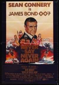1g509 NEVER SAY NEVER AGAIN int'l 1sh '83 artwork of Sean Connery as James Bond 007!
