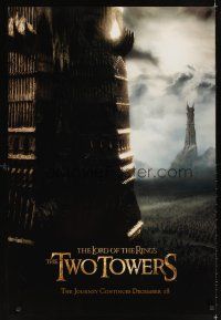 1g439 LORD OF THE RINGS: THE TWO TOWERS teaser DS 1sh '02 Peter Jackson epic, J.R.R. Tolkien!