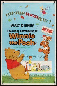 1g457 MANY ADVENTURES OF WINNIE THE POOH 1sh '77 and Tigger too, cute images!
