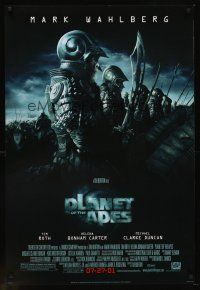 1g548 PLANET OF THE APES style C advance DS 1sh '01 Tim Burton, great image of huge ape army!