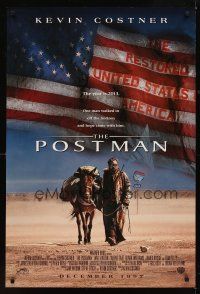 1g557 POSTMAN advance 1sh '97 cool post-apocalyptic image of Kevin Costner!